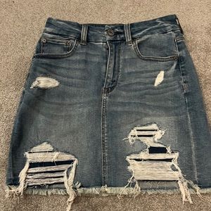 American Eagle distressed denim Jean skirt